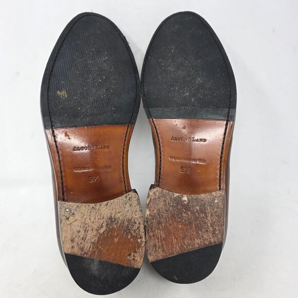Alton Lane Brown Leather Loafers Men 9.5 Slip On Dress Shoes - Picture 7 of 8